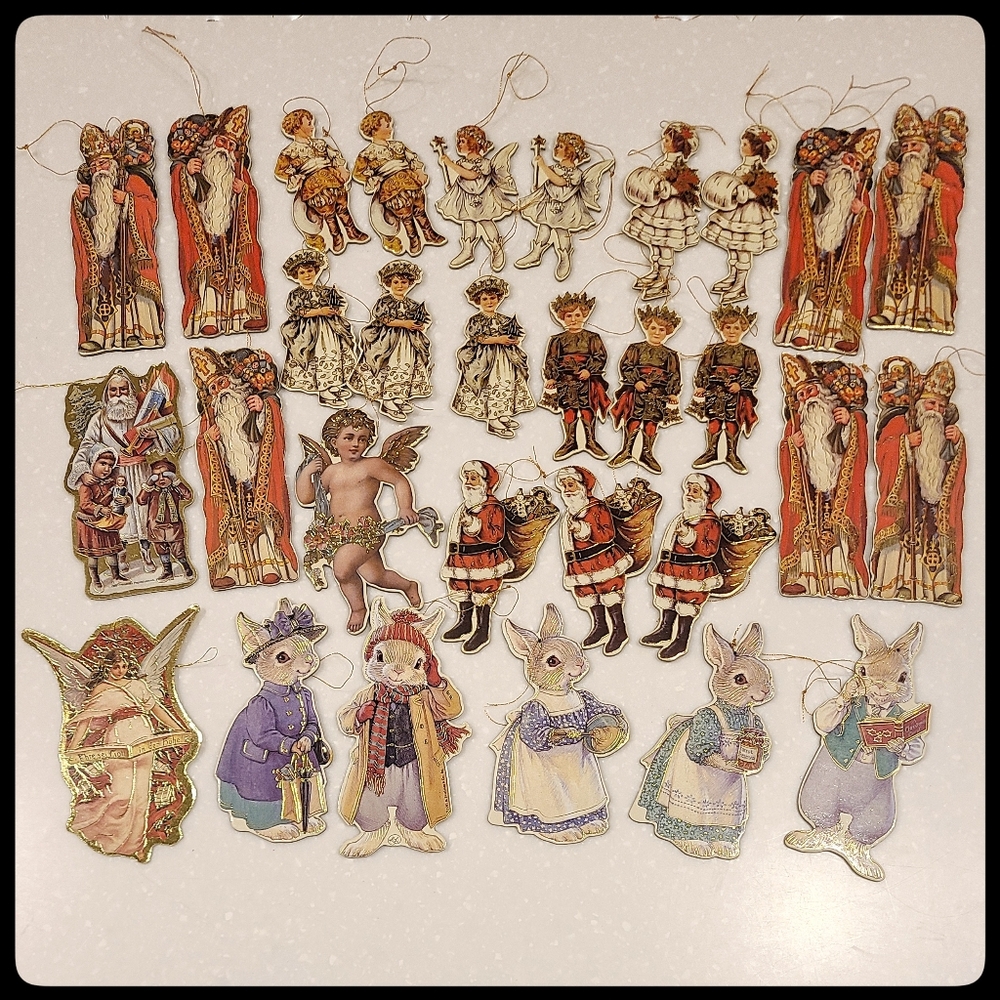 Vintage Christmas Die-cut Ornaments